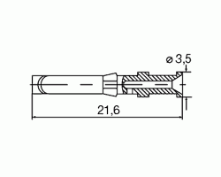 Обжимной контакт HDC-C-HD-BM0.75-1.00AG (1601760000)