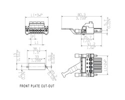 Розеточный разъем с винтовым соединением BVZ 7.62HP/03/180RSH160 SN BK BX (1929850000)