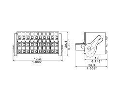 Розеточный разъем с пружинным соединением BL-I/O 3.50/30LR SN BK BX SO (1060790000)