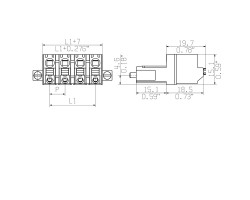 Вилочный разъем с пружинным соединением SLF 7.62HP/04/180F SN OR BX (1043650000)