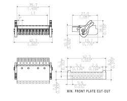 Розеточный разъем с пружинным соединением BL-I/O 3.50/30LR SN BK BX SO (1060790000)