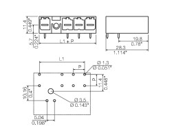 Вилочный разъем, соединение под пайку SV 7.62IT/02/90MF2 3.5SN BK BX SO (1156540000)