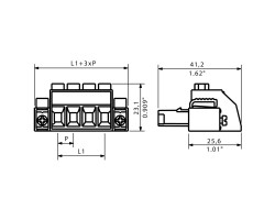 Розеточный разъем с винтовым соединением BVZ 7.62HP/03/180SF SN BK BX (1930170000)