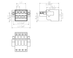 Штекерный соединитель печатной платы BLZF 3.50/10/180F SN OR BX (1690960000)