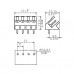 Вилочный разъем, соединение под пайку SL 5.00/04/135 3.2SN OR BX (1630270000)
