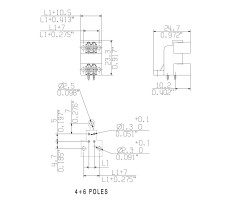 Вилочный разъем, соединение под пайку SLD 3.50/04/90F 3.2SN OR BX (1633810000)