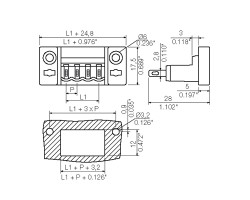 Штырьковый соединитель SLDF 5.08 L/F 7 SN OR BX (1599180000)