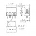 Вилочный разъем, соединение под пайку SL 3.50/09/180 3.2SN OR BX (1604840000)
