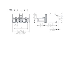 Розеточный разъем с пружинным соединением BVF 7.62HP/05/180MSF3 SN BK BX (1060680000)