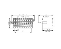 Розеточный разъем с пружинным соединением BL-I/O 3.50/30FP SN BK BX (1779910000)