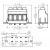 Клемма печатной платы LXXX 15.00/08/90F 4.5SN BK BX (1386740000)