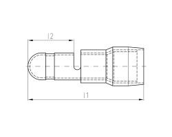 Штекер круглый изолированный VRSTI/0,5-1,0 (1492040000)