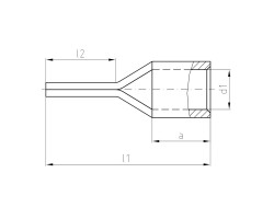 Наконечник штифтовой плоский KSN/-70 (1492830000)