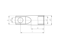 Кабельный наконечник трубчатый KRN-M10/-120 S (1494920000)