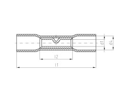 Гильза соединительные изолированная VSRI/4,0-6,0 (1491530000)