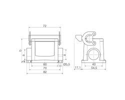 Корпус HDC 06B SLU 1M25G (1900480000)