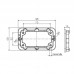 Контр-рамка HDC IP65 06B FRAME M4 (1081550000)