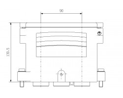 Промышленный разъем HDC HP550 KIT 6M150 (1214440000)