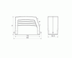 Корпус HDC 25A TSLU 1PG16G (1664730000)