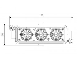 Промышленный разъем HDC HP550 KIT 6M150 (1214440000)