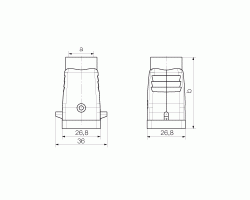 Корпус HDC 04A TOLU 1M16G (1206090000)