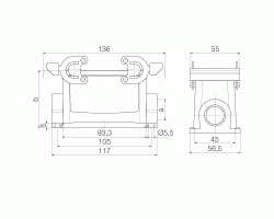 Корпус HDC 40D SBU 1PG29G (1656830000)