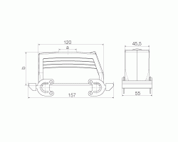 Корпус HDC 64D TOBO 1PG29G (1662100000)