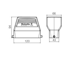 Корпус HDC 64D TOLU 1M50G (1111170000)