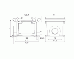 Корпус HDC 32B SBU 2PG29G (1666920000)