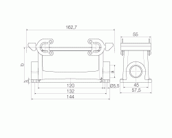 Корпус HDC 64D SBU 2PG29G (1661630000)