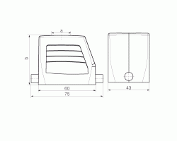 Корпус HDC 06B TOLU 1PG16G (1652640000)