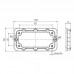 Контр-рамка HDC IP65 10B FRAME M4 (1081560000)