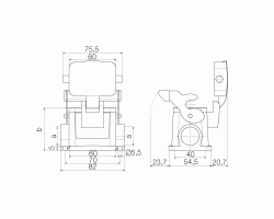 Корпус HDC 16D SDLU 1M25G (1900820000)