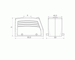 Корпус HDC 16B TOBU 1M25G (1788210000)