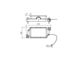 Крышка для нижней части корпуса HDC IP68 06B COVER (1083060000)