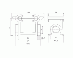 Корпус HDC 32A SBU 1M25G (1903870000)