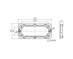 Контр-рамка HDC IP65 16B FRAME M4 (1081570000)