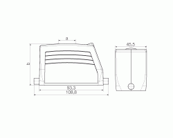 Корпус HDC 16B TOLU 1PG21G (1657960000)