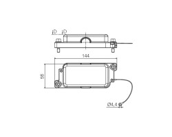 Крышка для нижней части корпуса HDC IP68 10B COVER (1083070000)