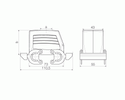 Корпус HDC 10B TOBO 1M25G (1787610000)