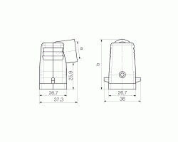 Корпус HDC 04A TWLU 1M20G (1788810000)