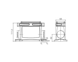 Корпус цоколя HDC IP68 16B SS (1081340000)