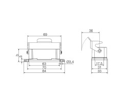 Корпус HDC 10A ALU SL (1021450000)