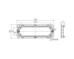 Контр-рамка HDC IP65 24B FRAME M4 (1081580000)