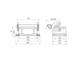 Корпус HDC 06B ALU (1202100000)