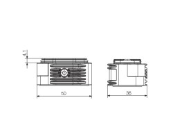 Корпус цоколя HDC IP68 04A AS (1081470000)