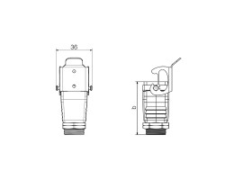 Корпус HDC 07A ELU 1PG13G (1900990000)