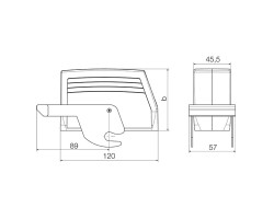 Корпус HDC 64D TSZO 1M40G (1904690000)