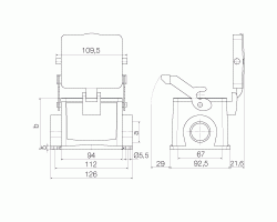 Корпус HDC 32B SDLU 1M32G (1902650000)