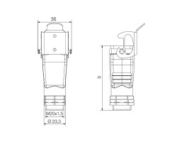 Корпус HDC 04A ELU 1M20G (1900320000)